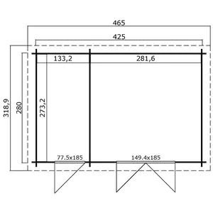 Belmont 14 x 9 Ft. Tongue & Groove Summer House