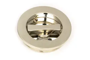 From The Anvil Polished Nickel 60mm Plain Round Pull - Privacy Set