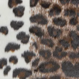 Faux Cowhide Area Rug with Spots 150 x 200 cm Brown and White BOGONG