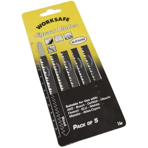 Jigsaw Blade for Wood 105mm 6tpi Pack of 5 by Ufixt