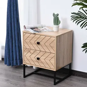 Raul 2 Drawer Bedside Table