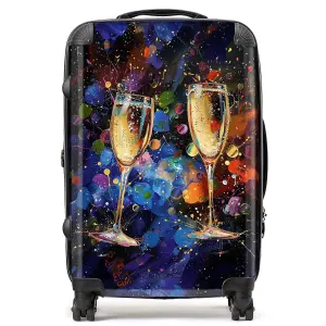 Splashart Champagne Flutes Suitcase - Medium