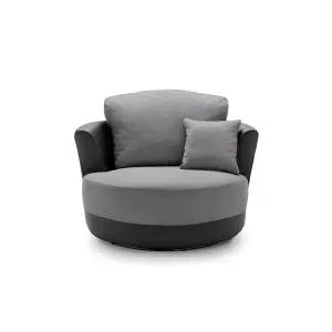 Dylan Swivel Chair in Cool Grey