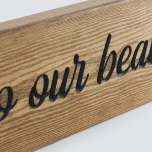 'Welcome to our Beautiful Chaos' Pine Sign 60cm