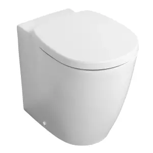 Ideal Standard Concept Freedom White Back to wall Round Comfort height Toilet set with Soft close seat & Concealed cistern