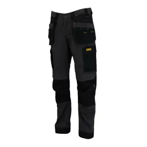 DeWalt Florida Grey & black Men's Holster pocket trousers, W36" L31"