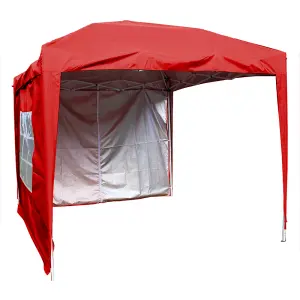 SunDaze Red Side Panel with Zipper for 3x3M Pop Up Gazebo Tent 1 Piece