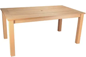 Winawood Wood Effect Rectangular Dining Table - L170cm x D98.3cm x H76cm - New Teak