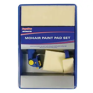 SupaDec Decorator Mohair Paint Pad Refill Set (5 Piece) Blue (One Size)