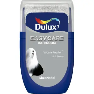 Dulux Easycare Warm pewter Soft sheen Emulsion paint, 30ml