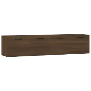 Berkfield Wall Cabinets 2 pcs Brown Oak 60x36.5x35 cm Engineered Wood