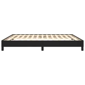 Berkfield Bed Frame Black 180x200 cm 6FT Super King Faux Leather