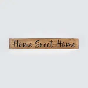 Peak Heritage Engraved Wooden Sign 60cm - Home Sweet Home