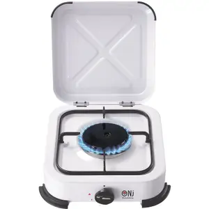 NJ-01 Compact Camping 1 Burner Gas Stove with Cover LPG Outdoor