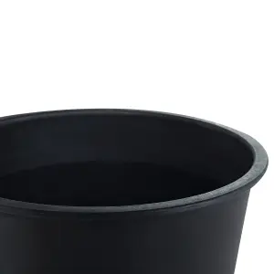 Plant Pot BALZO Synthetic Material Black