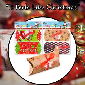 Christmas Gift Boxes 2 Xmas Themed Designs X 1 18x9x4cm Christmas Themed