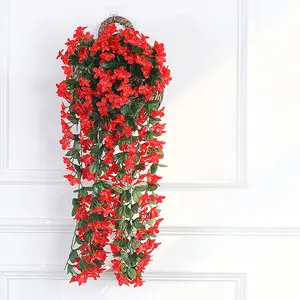 Artificial Violets Hanging Flowers Simulation Plant Decoration