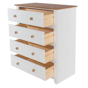 White 4 drawer chest of drawers, Capri range