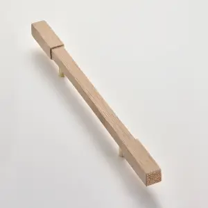 Solid Oak & Brass Handle - Wychbury 320mm Unfinished