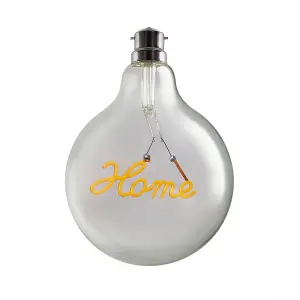 ValueLights Vintage Style 2w LED BC B22 Bayonet Cap Word Script Home Design Clear Light Bulb - Home