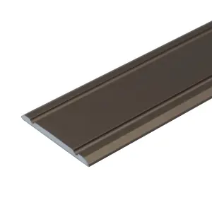 A02 930mm x 30mm 2.7mm Anodised Aluminium Flat Door Threshold Strip - Champagne, 0.93m