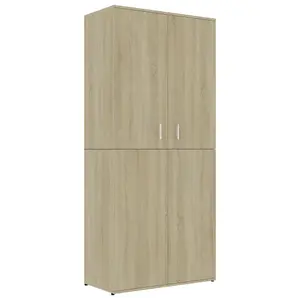 Berkfield Shoe Cabinet Sonoma Oak 80x39x178 cm Engineered Wood