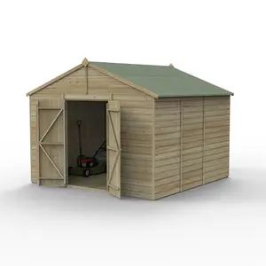 Beckwood 10x10 Apex Shed - No Windows - Double Door