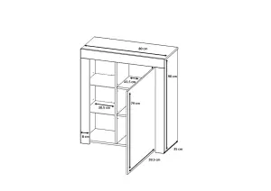 Glass Display Cabinet Unit Bookcase Shelving Storage Small Slim White Gloss Lily