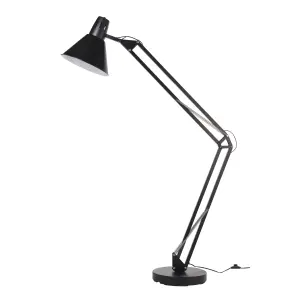 GoodHome Harchies Matt Black Floor light