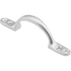 Sash Window Bow Shaped Lift Handle 102 x 12mm 28mm Proj Satin Chrome