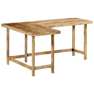 Berkfield Desk 165x110x75 cm Solid Wood Mango