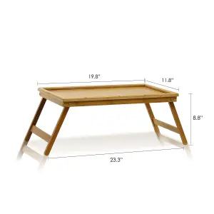 Furinno Bamboo Lapdesk Bed Tray, Natural Room Home Decorations