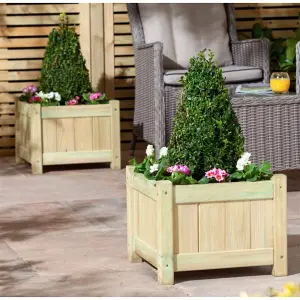 Pressure Treated Garden Planters (1.2ft x 1.2ft) - 2 pack