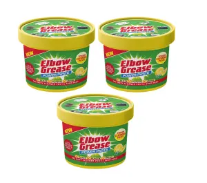 3 x Elbow Grease Cleaning Paste All Purpose Degreaser Cleaner Lemon 350g