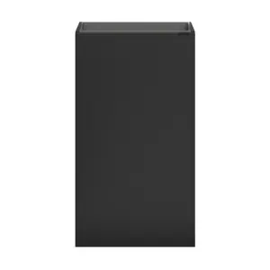 GoodHome Imandra Matt Black Single Freestanding Bathroom Cloakroom unit (H) 790mm (W) 440mm