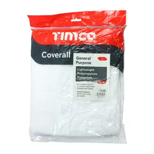 Timco - General Purpose Coverall - White (Size Large - 1 Each)