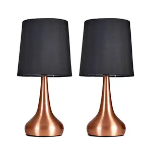 Shellcove 34Cm Copper Table Lamp (Set of 2)