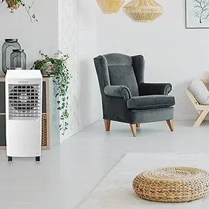 MYLEK Air Cooler Portable Evaporative Fan Large 20L Water Tank Oscillating Humidifier 70W Cooling Remote Control Bedrooms Home