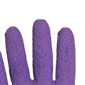 Mulch. Get A Grip Gardening Gloves Lavender 100% Polyester Textured Surface for Extra Grip Medium Size 8 - 1 Pair