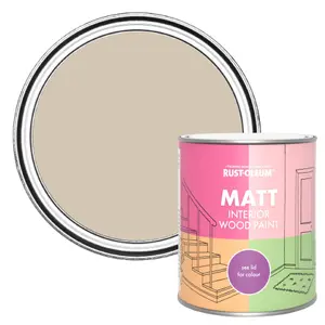 Rust-Oleum Butterscotch Matt Interior Wood Paint  750ml