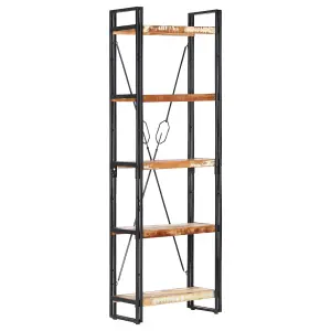 Berkfield 5-Tier Bookcase 60x30x180 cm Solid Reclaimed Wood