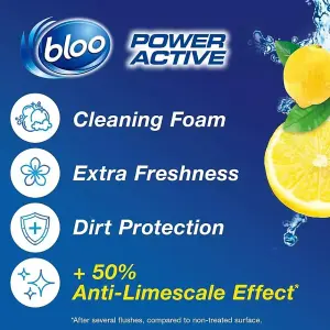 Bloo Power Active Toilet Rim Block Lemon 100g