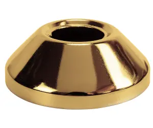 Tycner Gold Finished Steel Pipe Cover Collar Cone 3/4" (25mm) 25mm Height