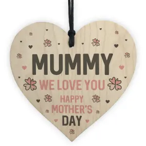 Mothers Day Gift for Mummy Wooden Heart Gift For Her Thank You Keepsake