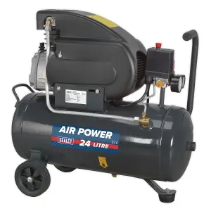 Sealey Air Compressor 24L Direct Drive 2hp SAC2420E