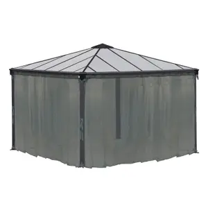 Palram - Canopia 3K Series Grey Gazebo netting, Pack of 6 (L)2170mm (W)3660mm