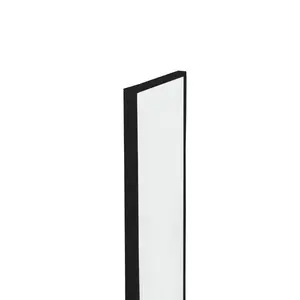 Heulyn Rectangle Metal Mirror Black / 78cm x 28cm