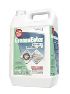 Grease-Eater - Natural Drain Unblocker for Fat Related Drain Blockages 1 x 5 Litres