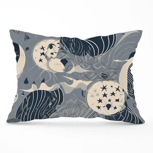 Abstract Moon and Stars Cushions 33cm x 48cm