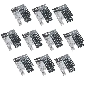 HCS + HSS Jigsaw Blade Set With Universal Fitting Fitment for Wood Steel 100pc